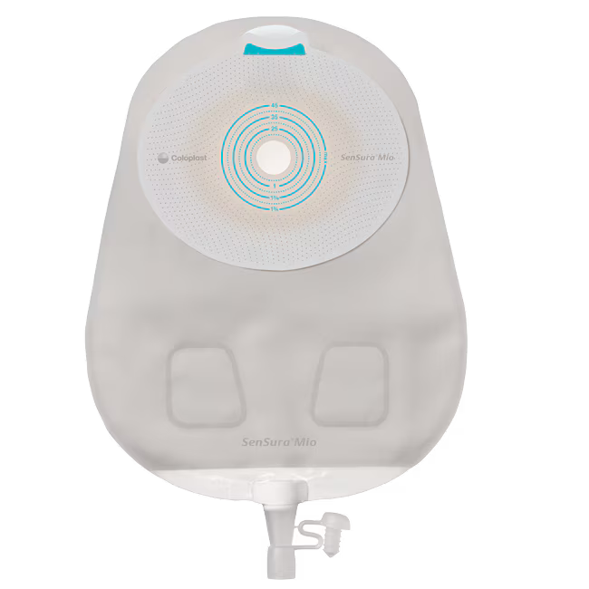 SenSura® Mio One-Piece Urostomy, Opaque 10-1/4" (26cm), Non-convex, Stoma Opening 3/4" (20mm) - Box of 10 - ActivKare