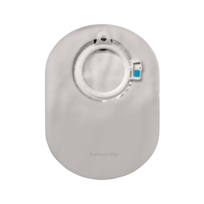 SenSura Mio Click 2-Piece Closed Ostomy Pouch, with Inspection Window, Flange Size, 50mm - Box of 30