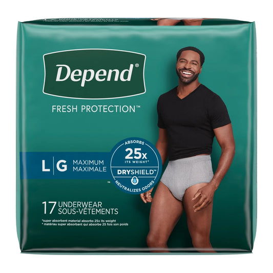 Depend Fresh Protection Incontinence Underwear for Men - ActivKare