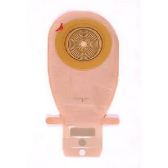 Assura 1-Piece Convex Transparent Urostomy Pouch, Pre-Cut 1in, 25mm - Box of 10