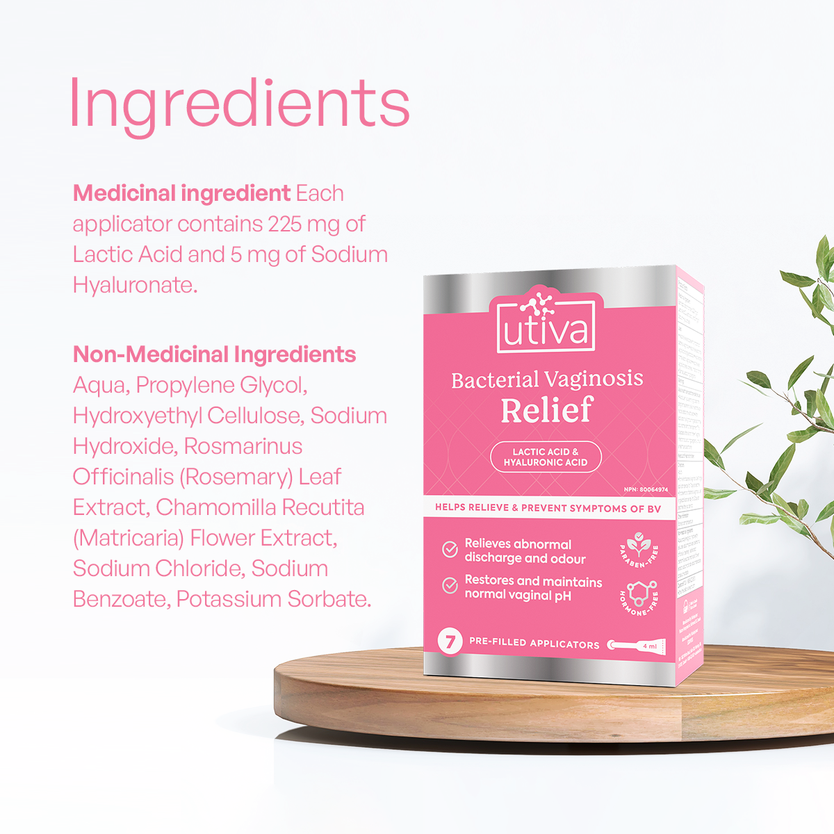 UTIVA Bacterial Vaginosis Relief - ActivKare
