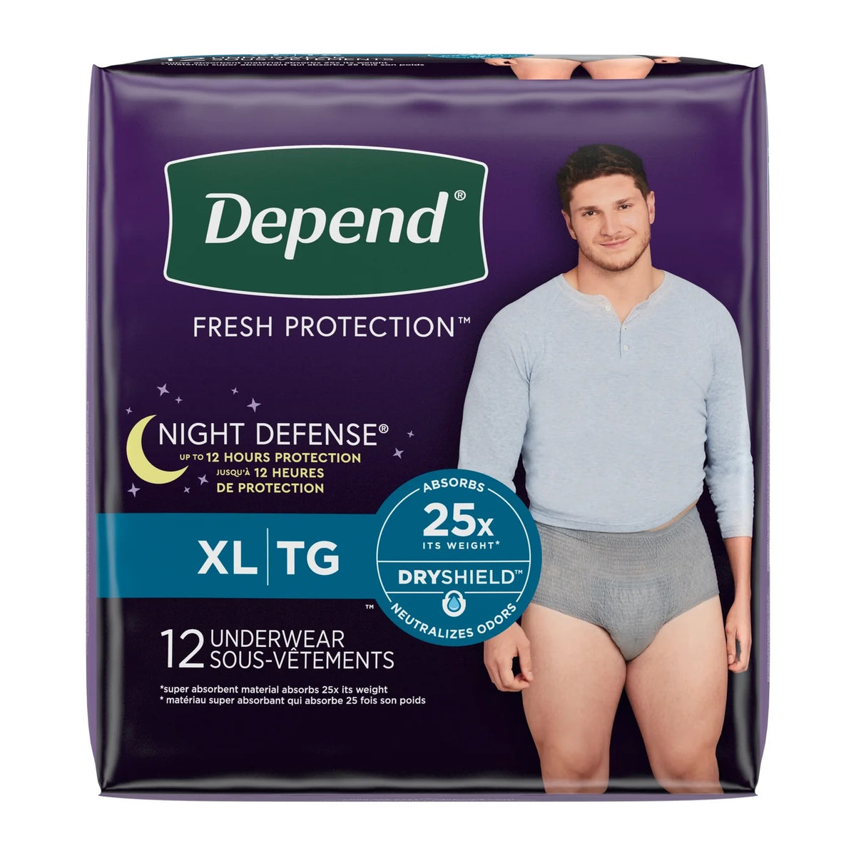 Depend Night Defense Incontinence Underwear for Men - ActivKare