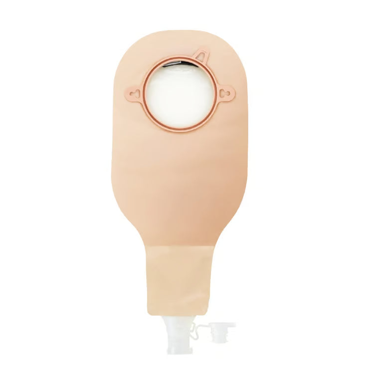 Natura+ 2-Piece Drain Pouch with InvisiClose Tail 38mm, 11.4in L Window & Filter 2-Sided Comfort Panel - Box of 10