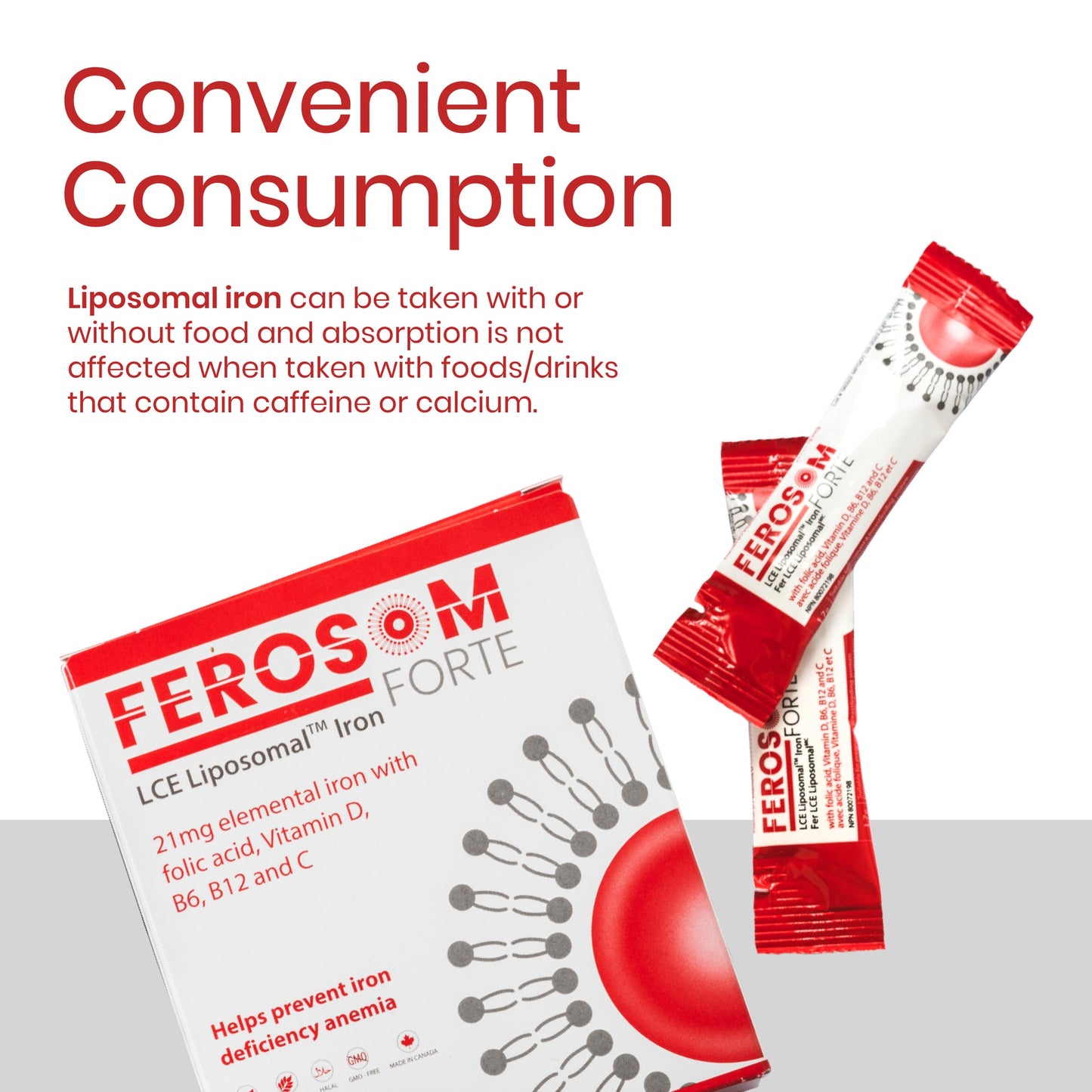 Ferosom Forte LCE Liposomal Iron Supplement - ActivKare