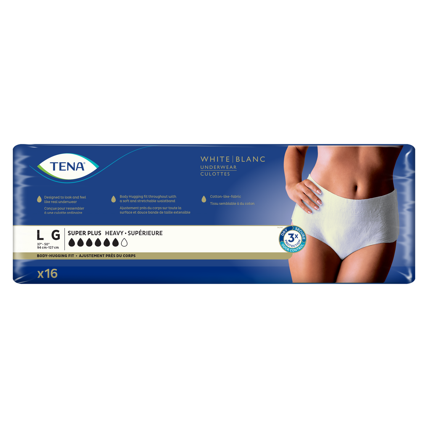TENA® Stylish Super Plus Incontinence Underwear for Women - ActivKare