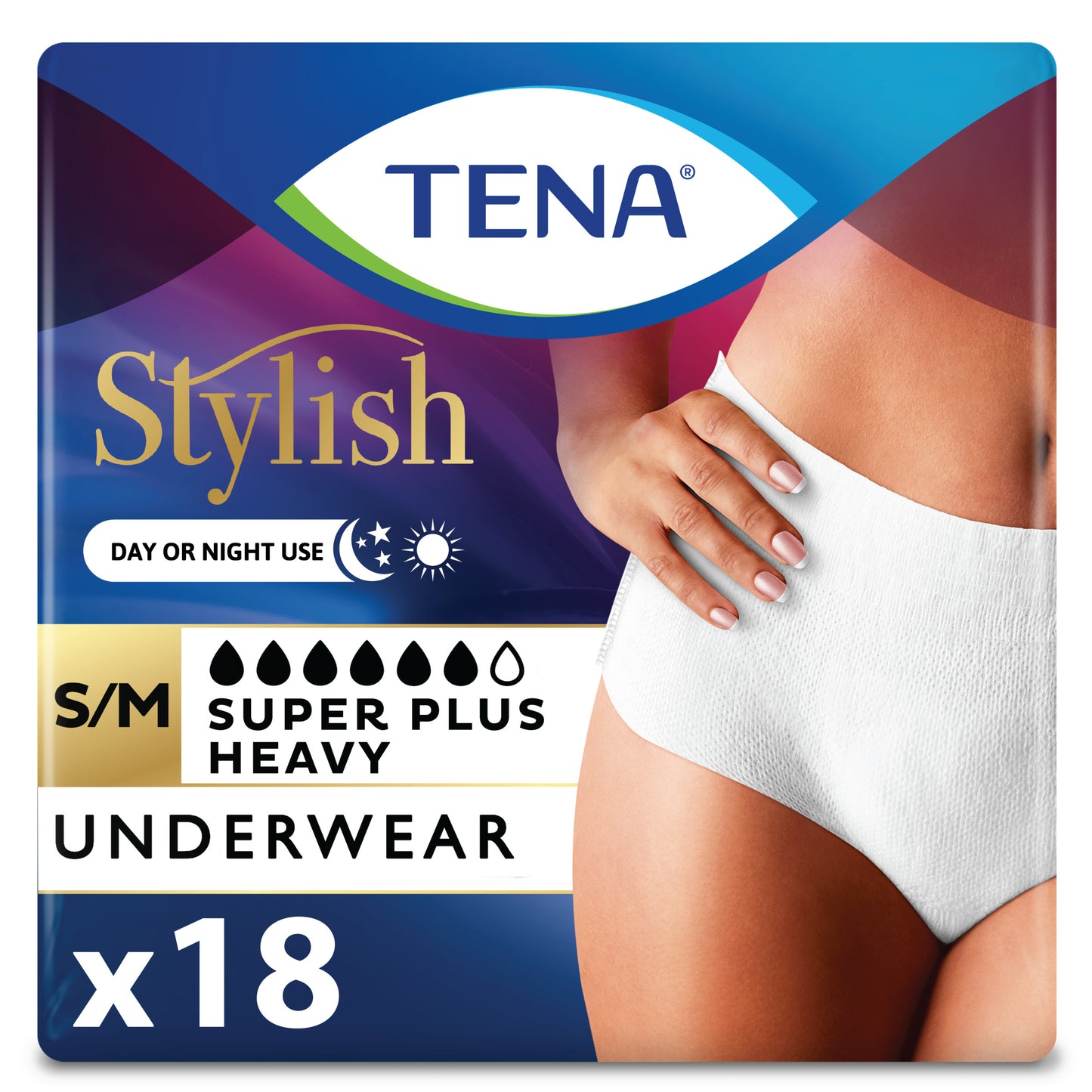 TENA® Stylish Super Plus Incontinence Underwear for Women - ActivKare