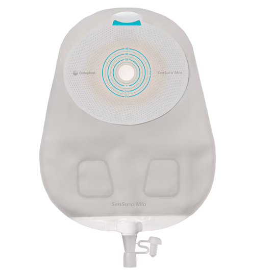 SenSura® Mio One-Piece Urostomy, Opaque 10-1/4" (26cm), Non-convex, Stoma Opening 3/4" (20mm) - Box of 10 - ActivKare