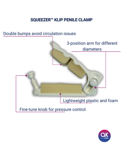 Squeezer™ Klip Penile Clamp for Male Incontinence - ActivKare