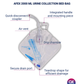 AFEX 2000 mL Urine Collection Bed Bag