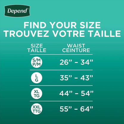 Depend Fresh Protection Incontinence Underwear for Men