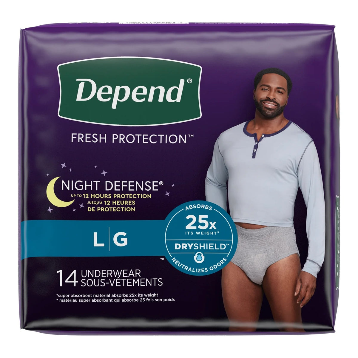Depend Night Defense Incontinence Underwear for Men - ActivKare