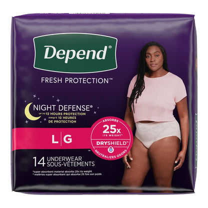 Depend Night Defense Incontinence Underwear for Women - ActivKare