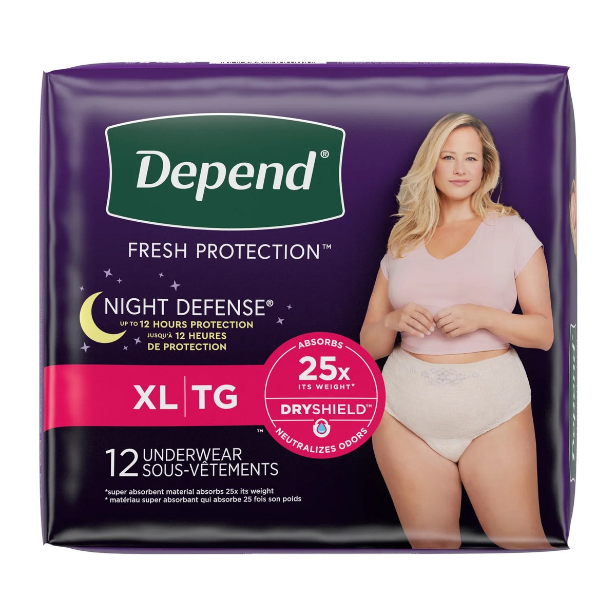 Depend Night Defense Incontinence Underwear for Women - ActivKare