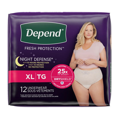 Depend Night Defense Incontinence Underwear for Women - ActivKare