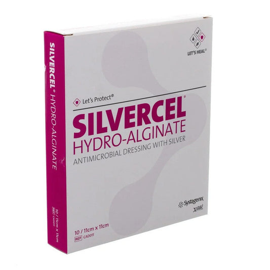 Silvercel Hydro-Alginate Antimicrobial Dressing With Silver 11cmx11cm - ActivKare