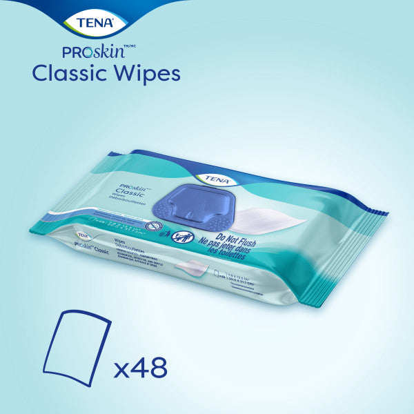 TENA ProSkin Classic Washcloth, Premoistened Wipe, Scented - ActivKare