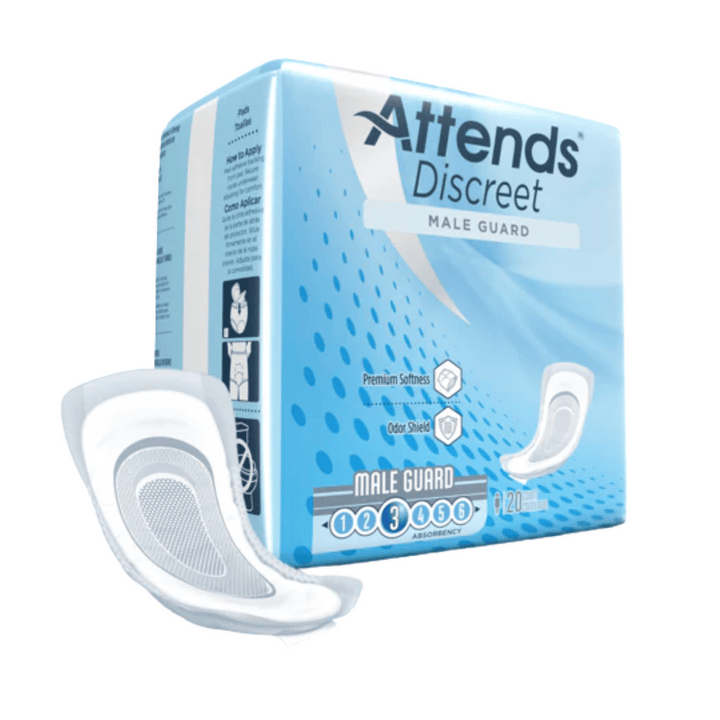 PAD SANITARY GUARD MALE DISCREET 12.5IN MOD CA/6 X 20 ADMG20 - ActivKare