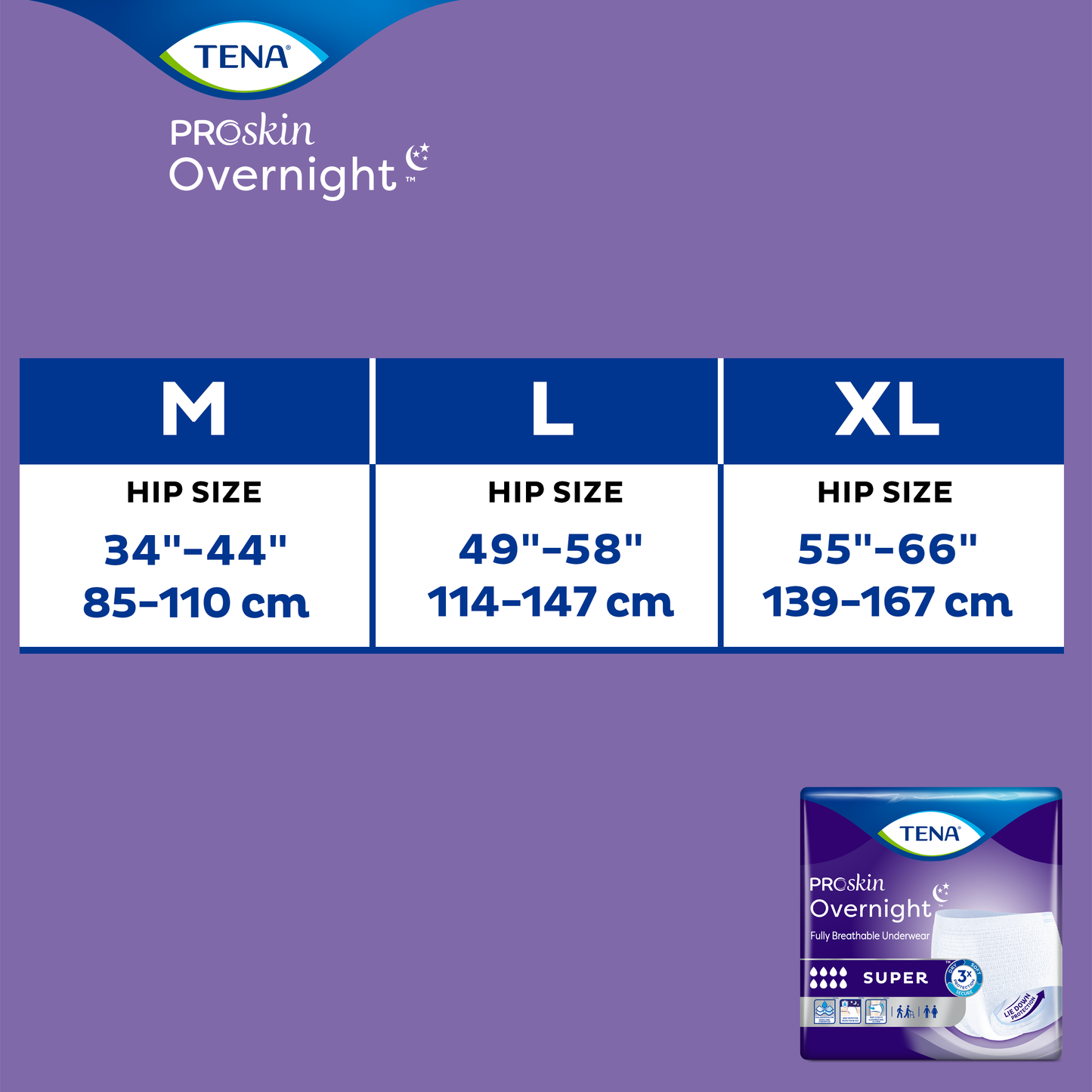 TENA ProSkin Overnight™ Super Protective Incontinence Underwear